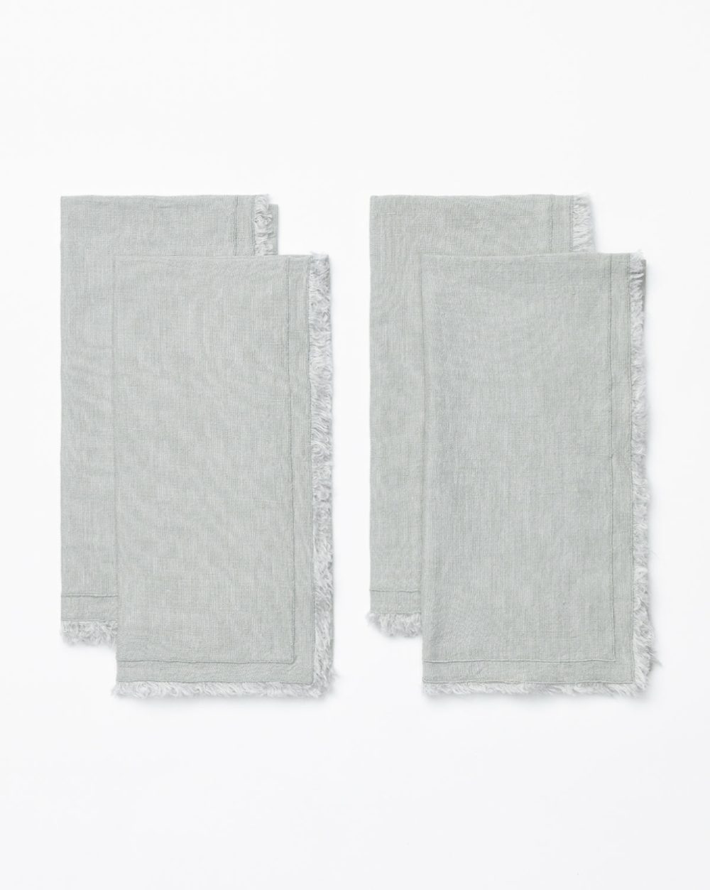 Border Stitch Linen Napkins (Set Of 4) Kitchen