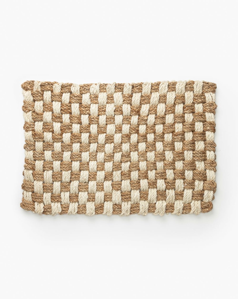 Checker Jute Doormat Outdoor