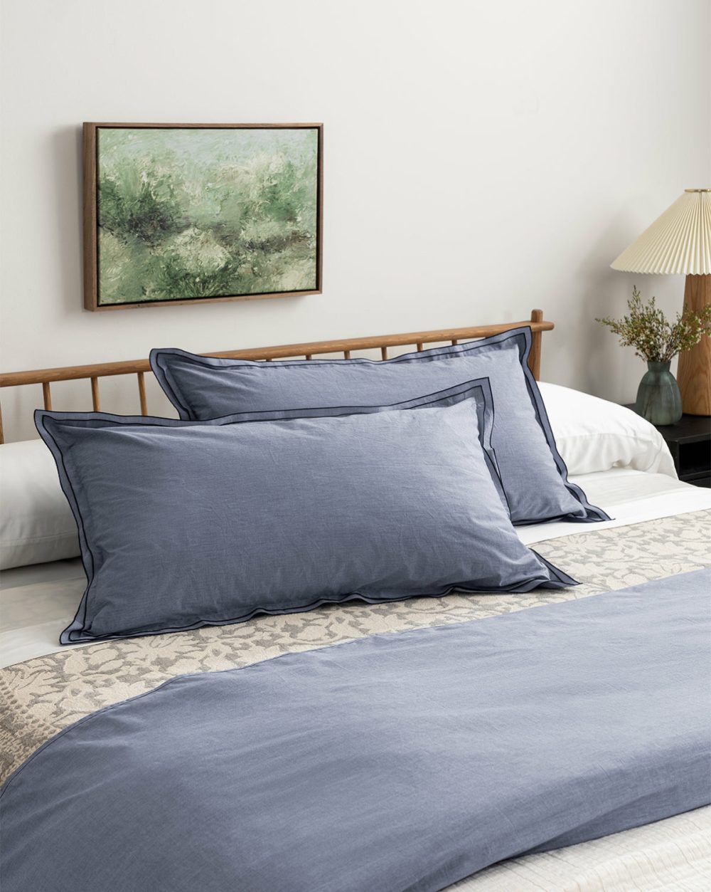 Devlin Chambray Duvet Cover & Sham Set Bed & Bath