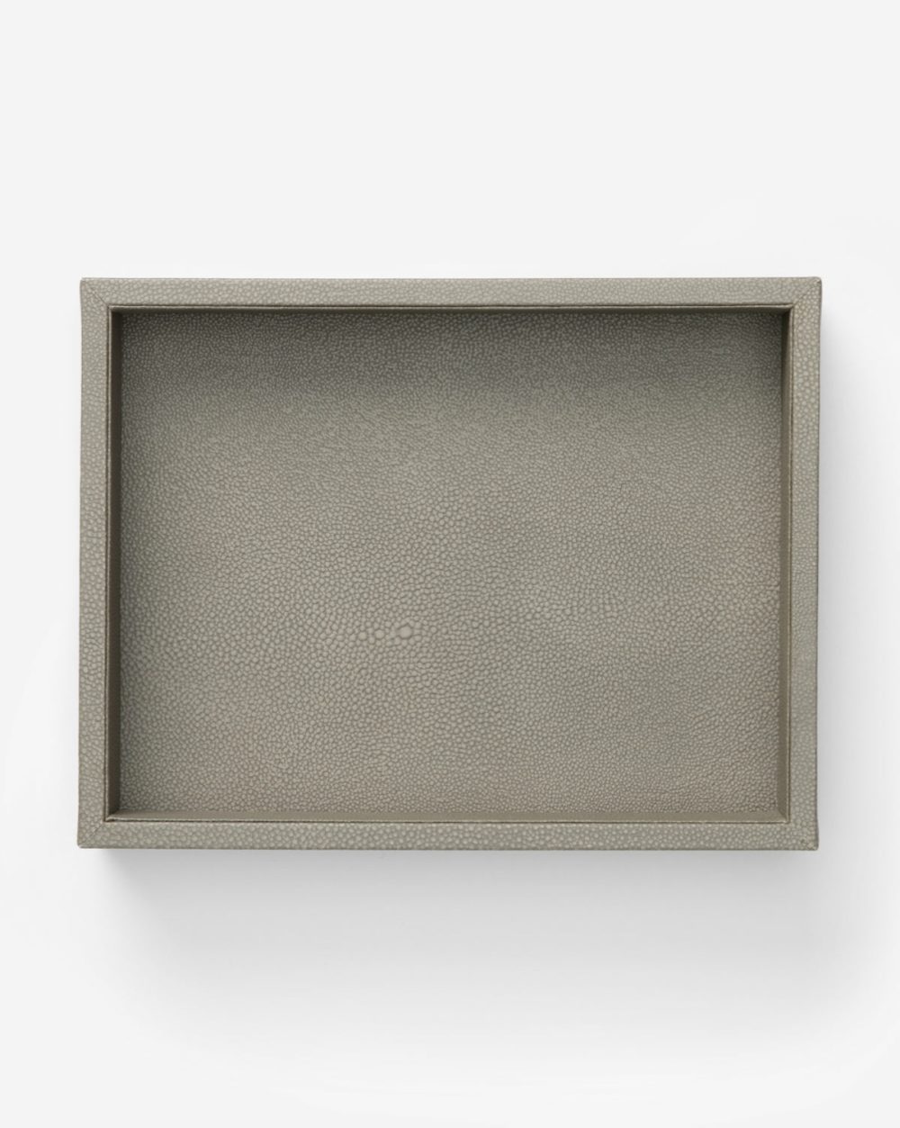 Gray Shagreen Tray Home Decor