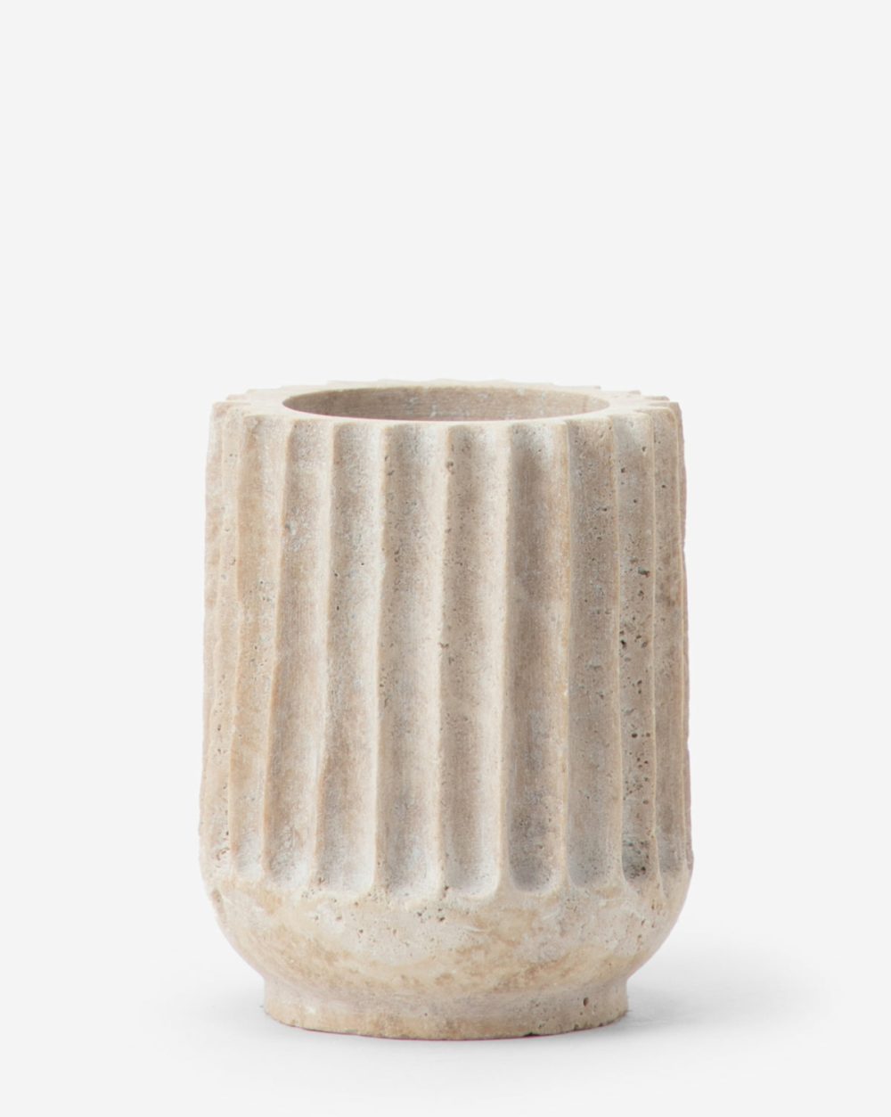 Grayson Travertine Vase Home Decor