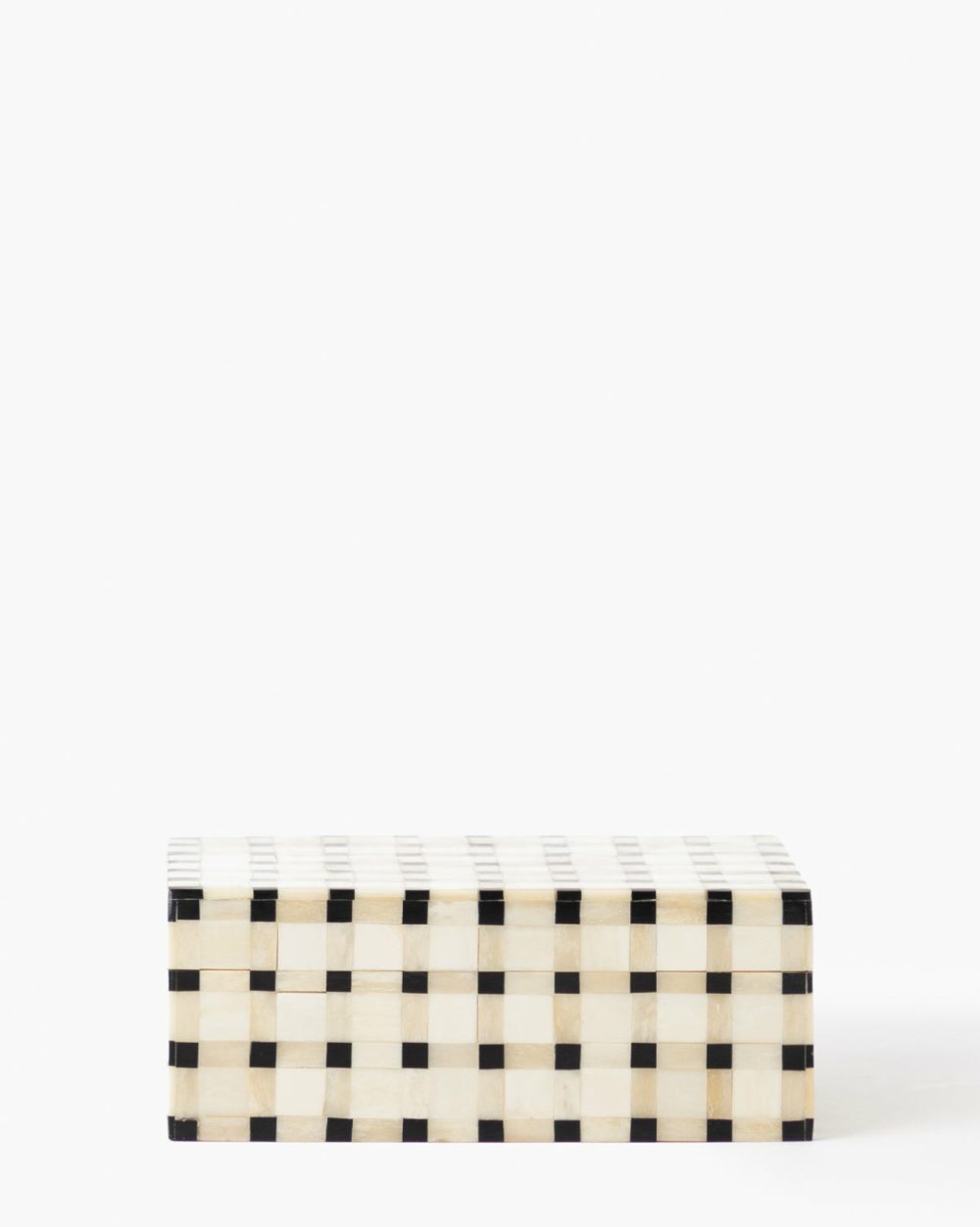 Grid Patterned Box Home Decor