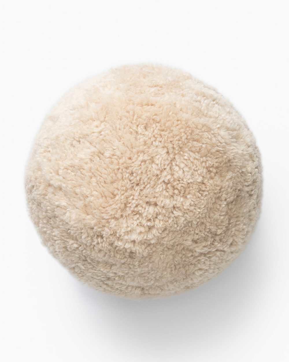 Sherpa Tan Ball Pillow Bed & Bath