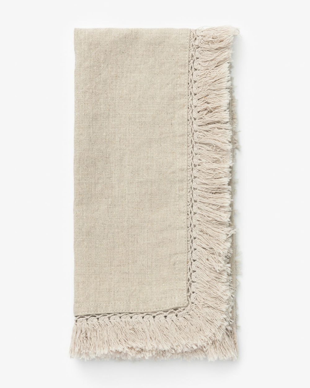 Tan Fringe Napkin Outdoor