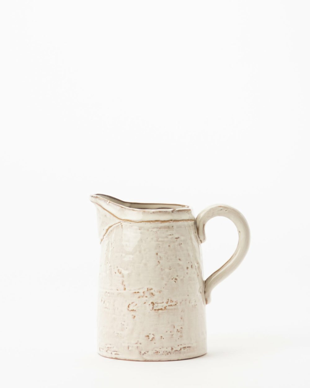 White Stoneware Pitcher Kitchen