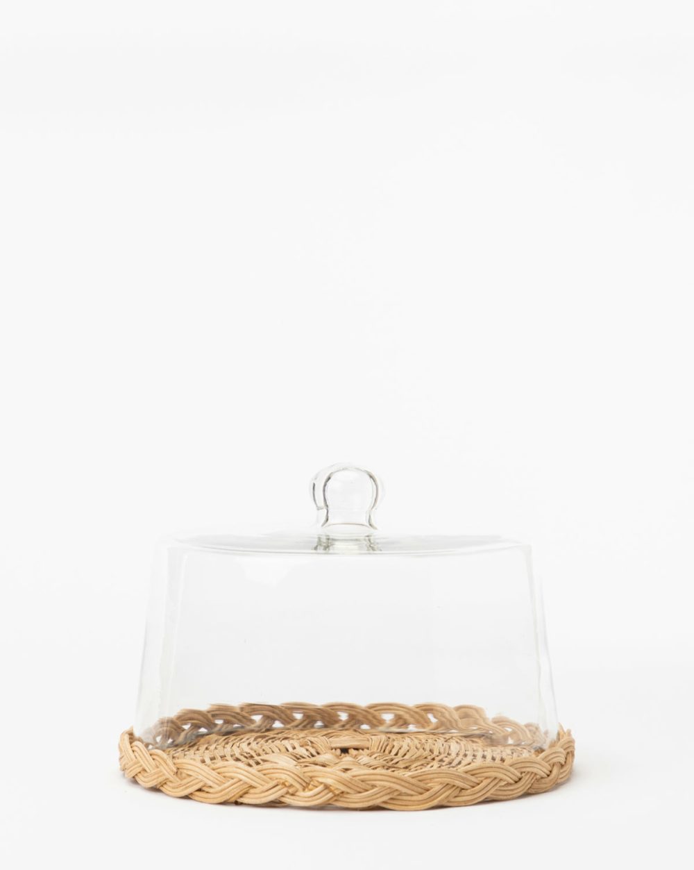 Woven Cane Pastry Cloche Cake Stands & Pedestals