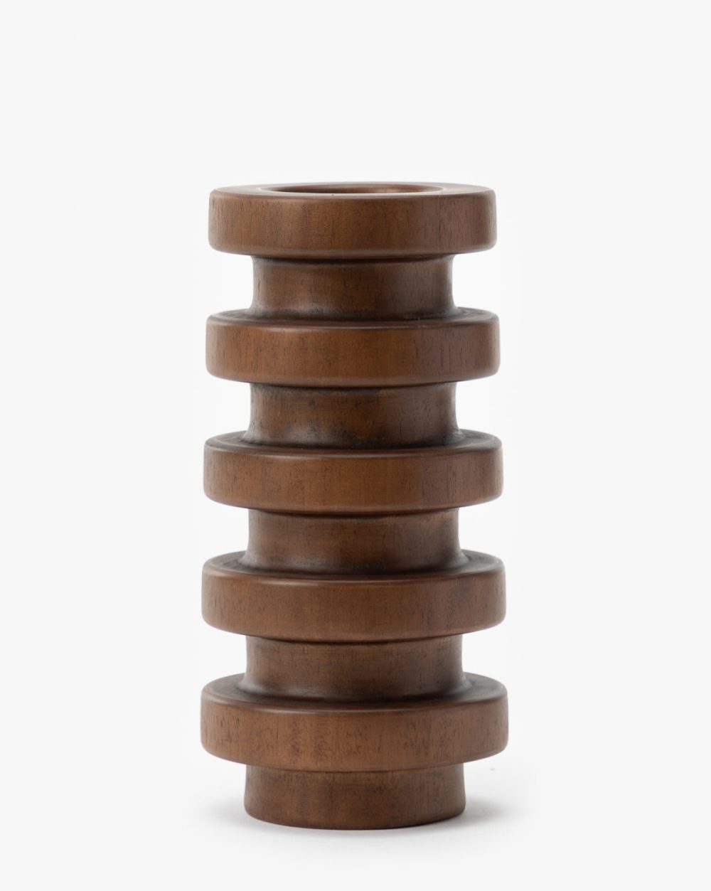 Espresso Wooden Tower Object Decorative Objects